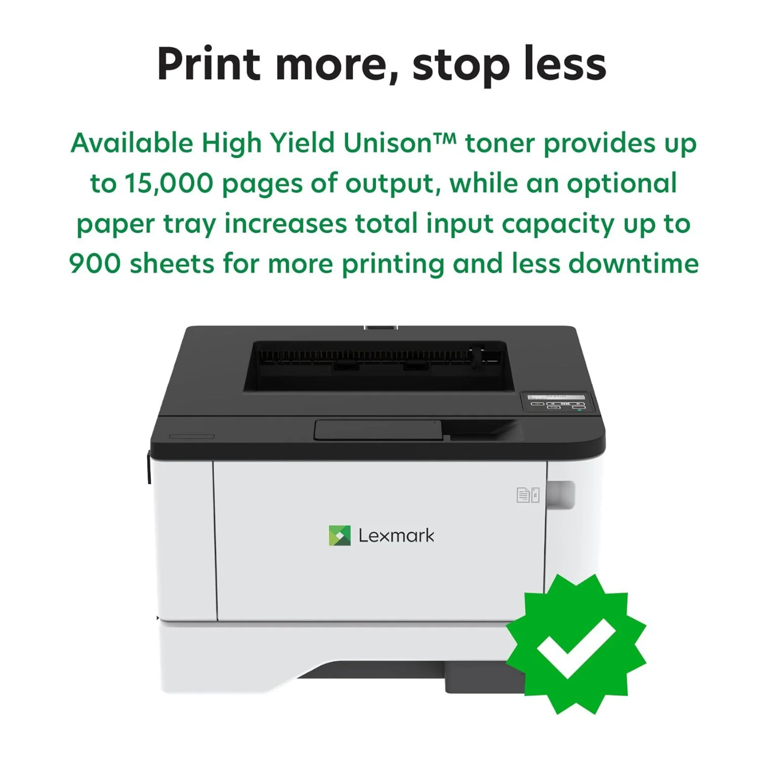 Lexmark MS331dn Monochrome Laser Printer (Used) - Image 7