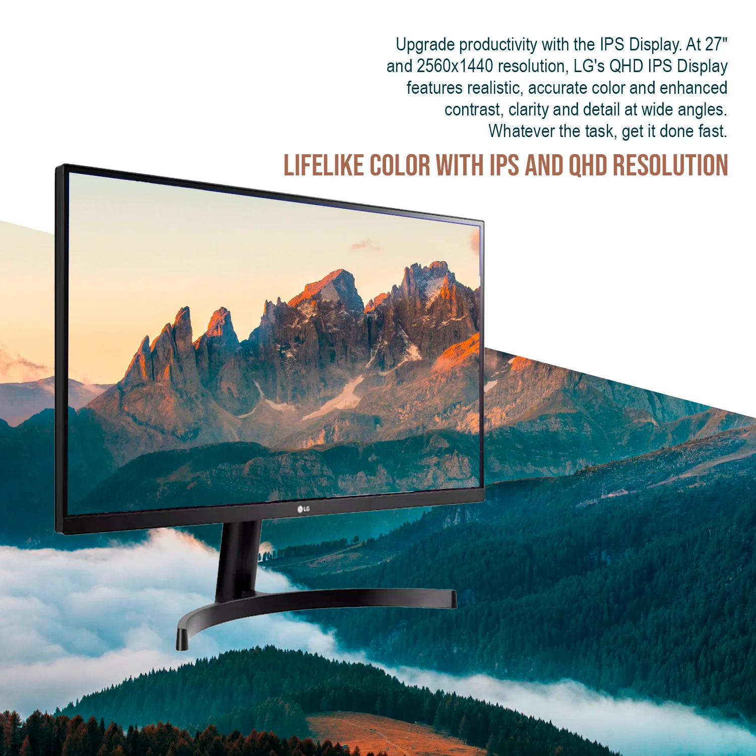LG 27QN600-B 27-Inch Monitor with 2560 x 1440 IPS Display, HDR10, and AMD FreeSync (Black) - Image 3