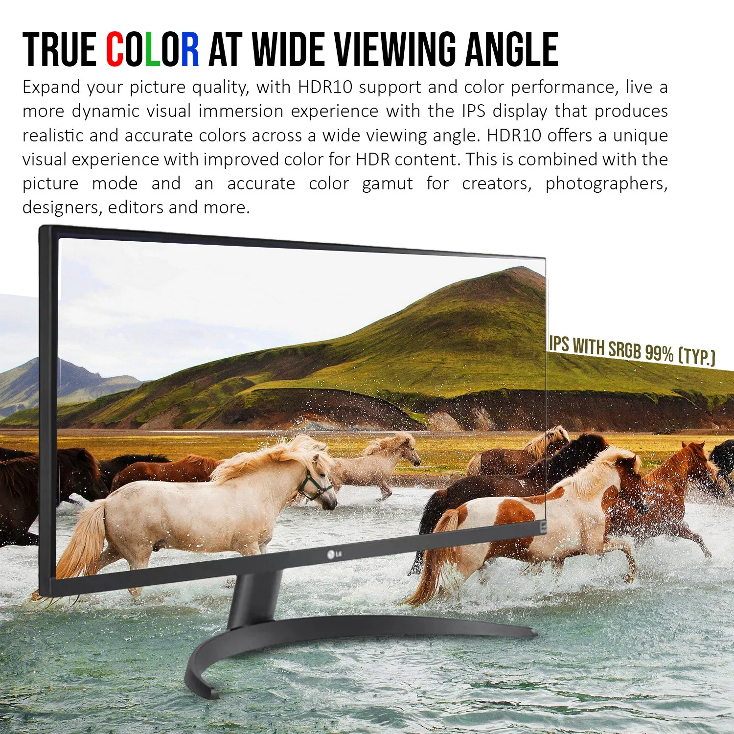 LG 29WQ500 29-Inch UltraWide FHD IPS HDR10 Monitor with AMD FreeSync and Dynamic Action Sync (Black) - Image 3