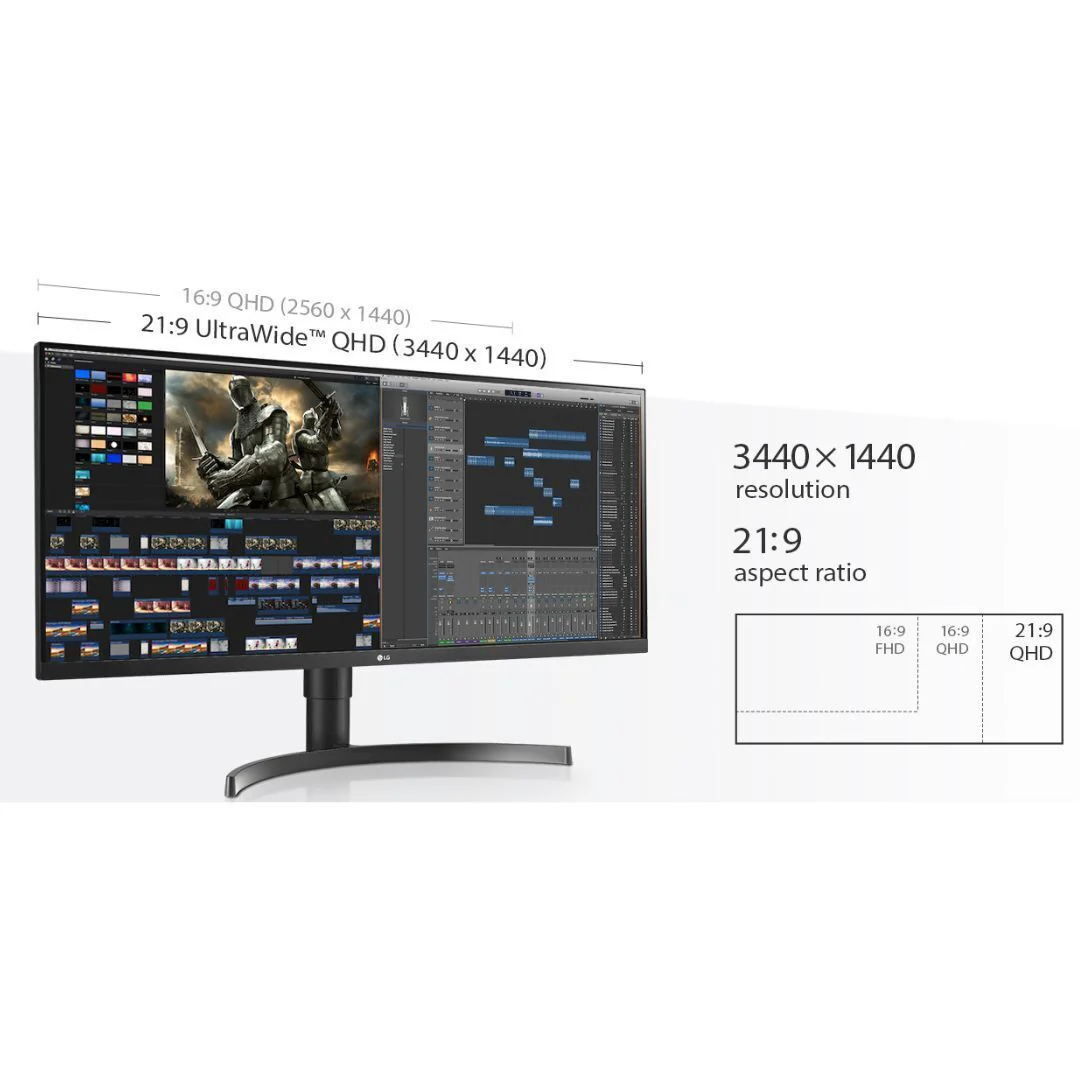 LG 34WN750-B UltraWide 34-Inch IPS Monitor with HDR10, AMD FreeSync, and Dynamic Action Sync (Black) - Image 7
