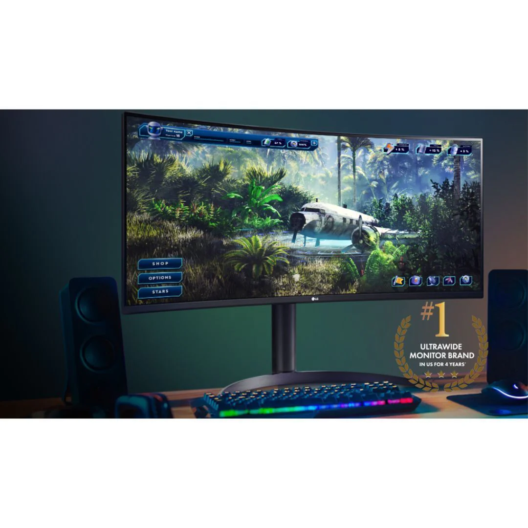 LG 34WP65C-B UltraWide QHD 34-Inch Computer Monitor with HDR10 and AMD FreeSync Premium (Black) - Image 7