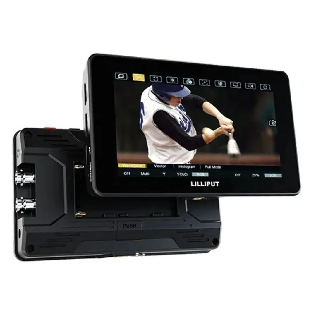 Lilliput HT5S 5.5-Inch 2000 Nits Touch LCD On-Camera Monitor with HDMI and 3G-SDI Ports (Black) - Image 2