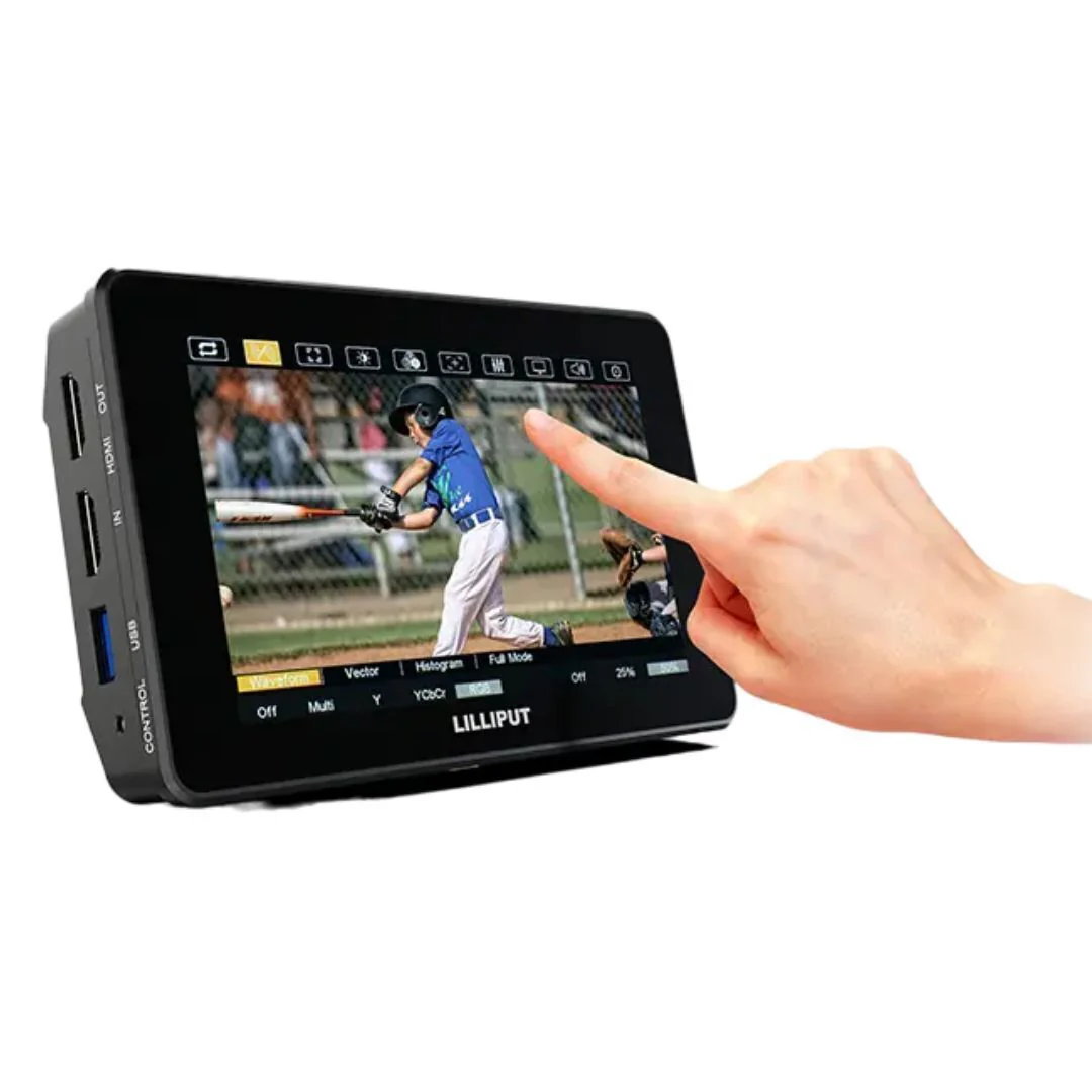 Lilliput HT5S 5.5-Inch 2000 Nits Touch LCD On-Camera Monitor with HDMI and 3G-SDI Ports (Black) - Image 4