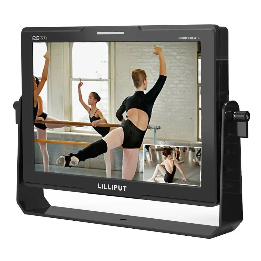 Lilliput Q10 10.1-Inch 1500Nits Ultra Bright LCD On-Camera Monitor with HDMI 2.0 and 12G-SDI (Black) - Image 4