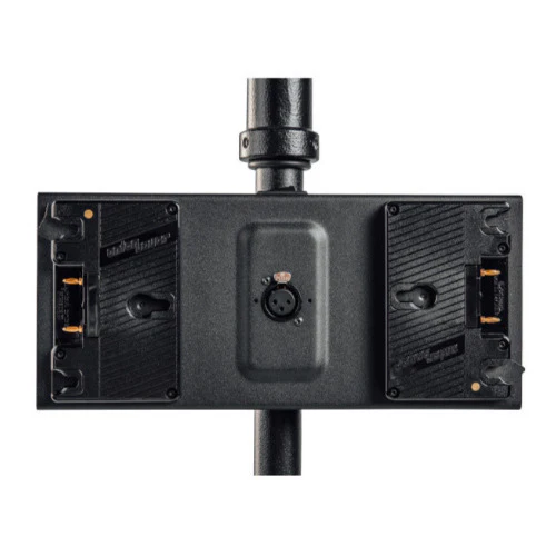 Litepanels Dual Gold Mount Battery Bracket with XLR Cable for Gemini 2x1 - Image 2