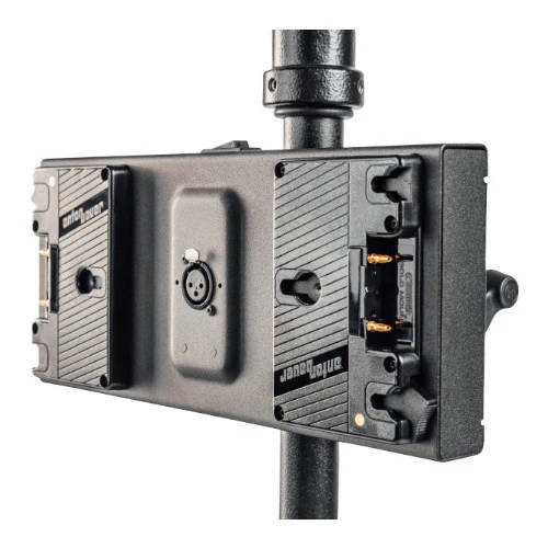 Litepanels Dual Gold Mount Battery Bracket with XLR Cable for Gemini 2x1 - Image 3