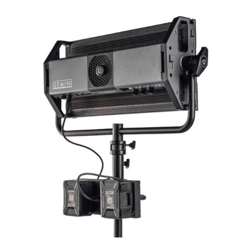 Litepanels Dual Gold Mount Battery Bracket with XLR Cable for Gemini 2x1 - Image 4