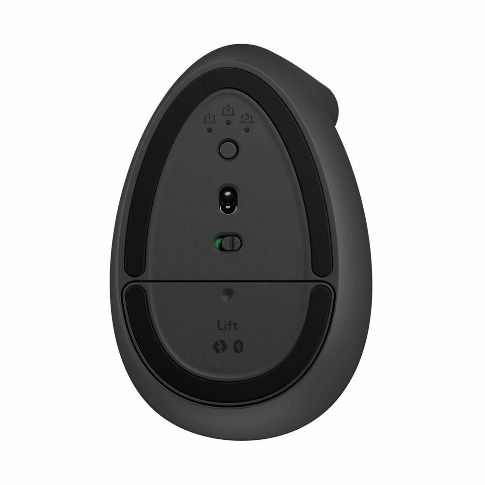 Logitech Lift Vertical Wireless Ergonomic Mouse (Graphite) and USB 3.0 Hub - Image 4