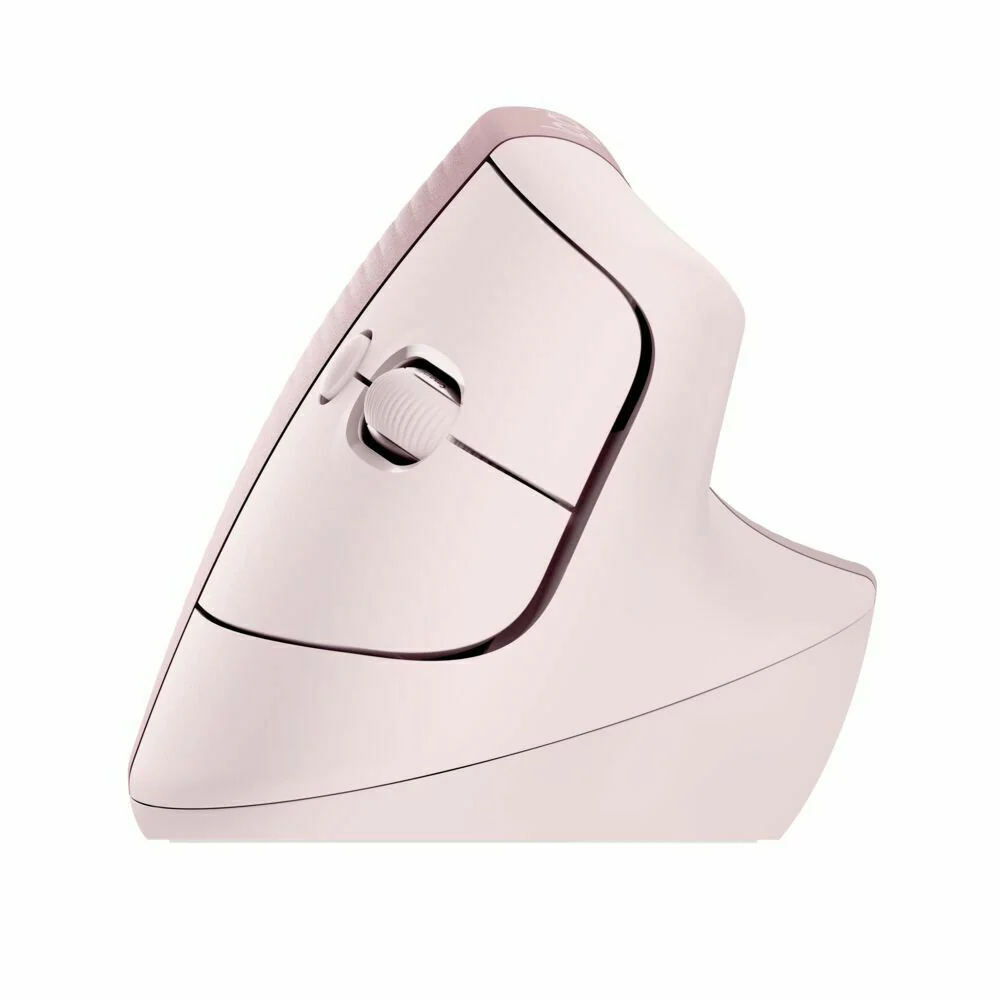 Logitech Lift Vertical Wireless Ergonomic Mouse (Rose) and USB 3.0 Hub - Image 7