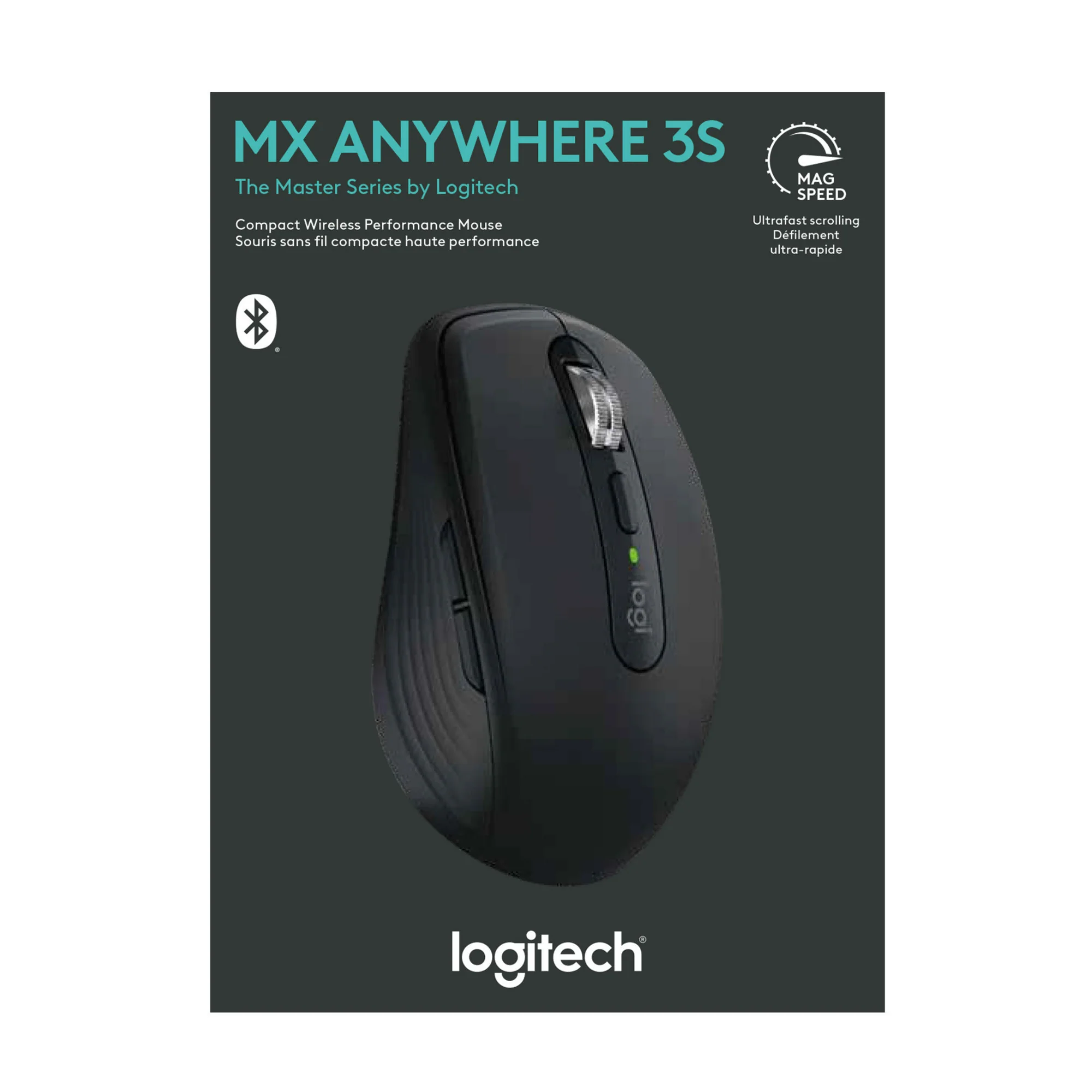 Logitech MX Anywhere 3S Compact Bluetooth Performance Mouse (Black) - Image 6