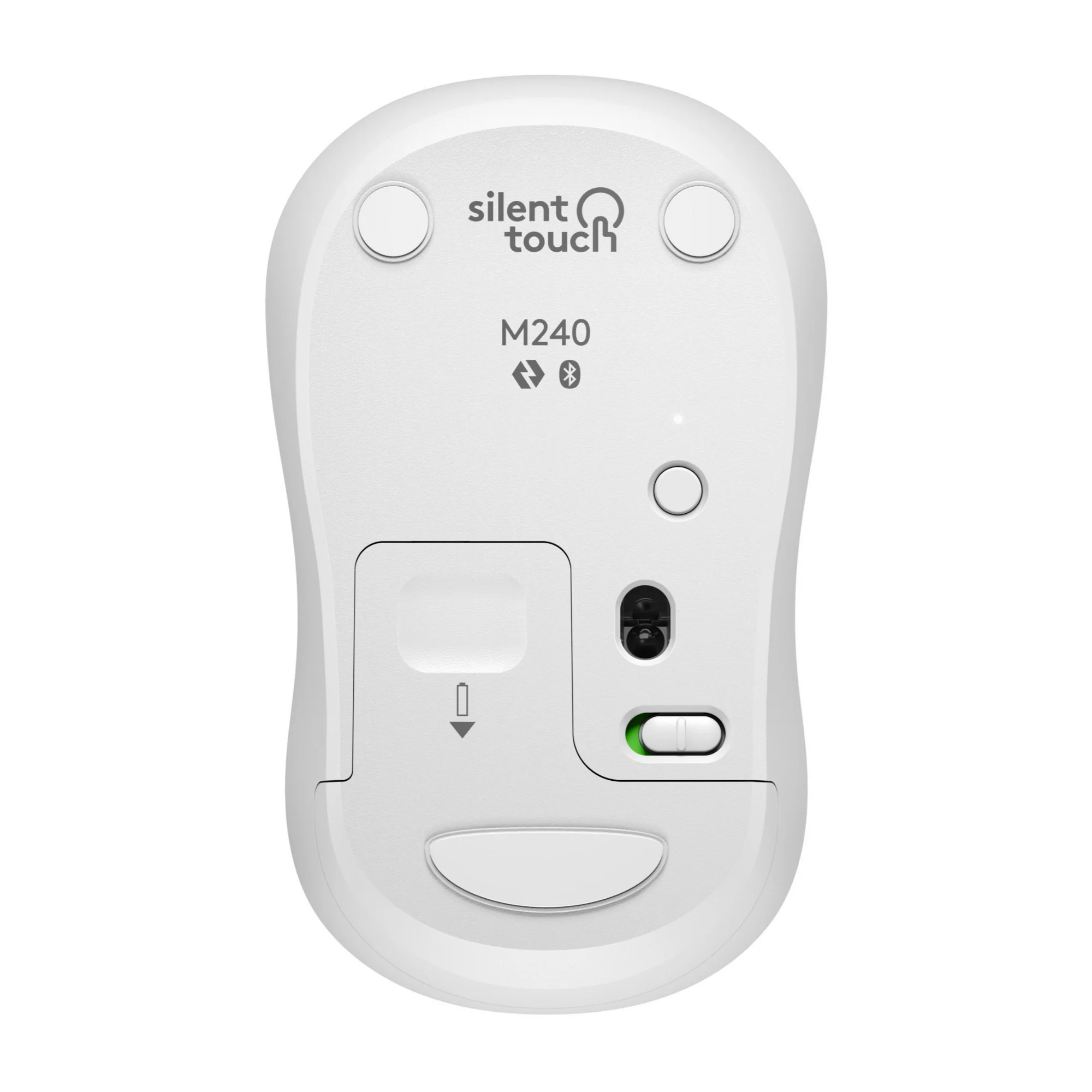 Logitech M240 Silent Cordless Long Range Bluetooth Mouse with Pre-Installed AAA Battery (Off-White) - Image 5
