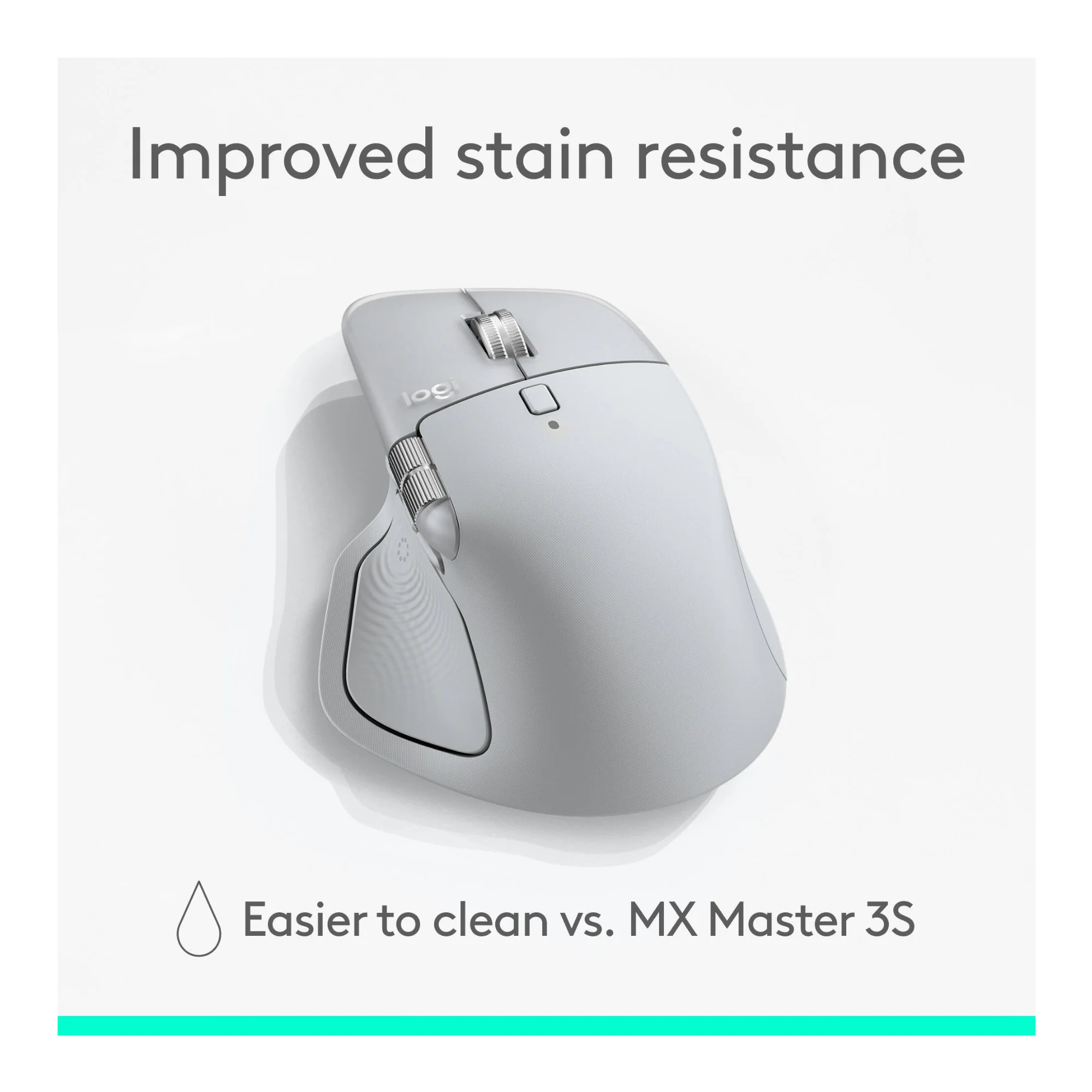 Logitech MX Master 4 Wireless Mouse - 8000 DPI Sensor, Multi-Device (Pale Gray) - Image 5