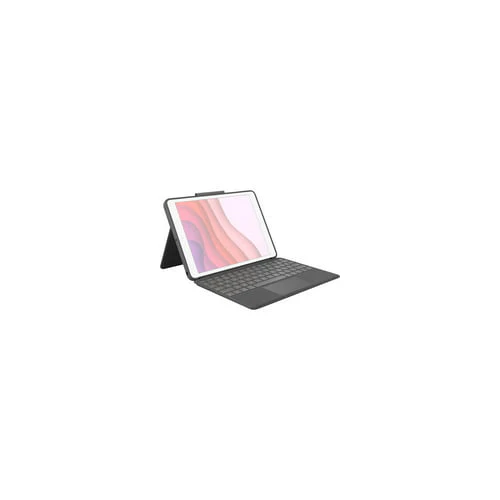 Logitech Combo Touch Backlit Keyboard Case for Apple iPad (7th, 8th, and 9th Gen, Graphite) - Image 3