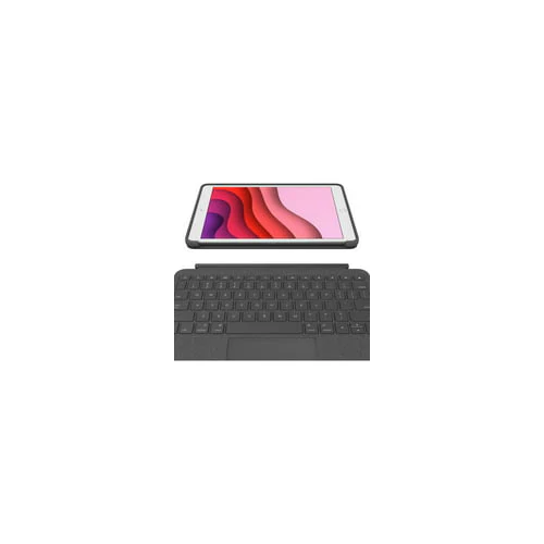 Logitech Combo Touch Backlit Keyboard Case for Apple iPad (7th, 8th, and 9th Gen, Graphite) - Image 8