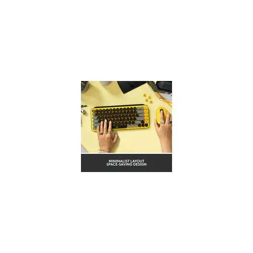 Logitech POP Keys Wireless Mechanical Keyboard with Emoji Keys - Blast Yellow (Open Box) - Image 15