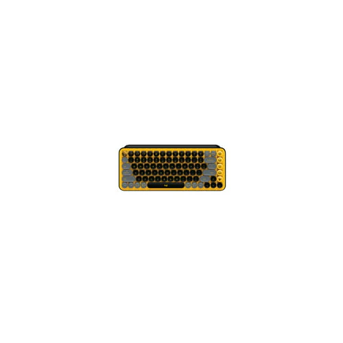 Logitech POP Keys Wireless Mechanical Keyboard with Emoji Keys - Blast Yellow (Open Box) - Image 3