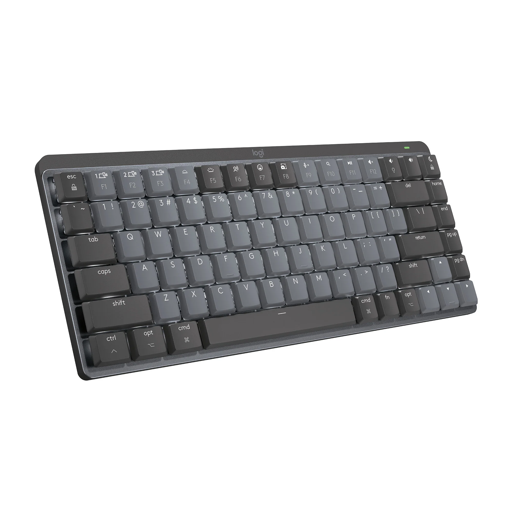 Logitech MX Mechanical Mini for Mac Minimalist Wireless Illuminated Keyboard (Space Gray) - Image 4