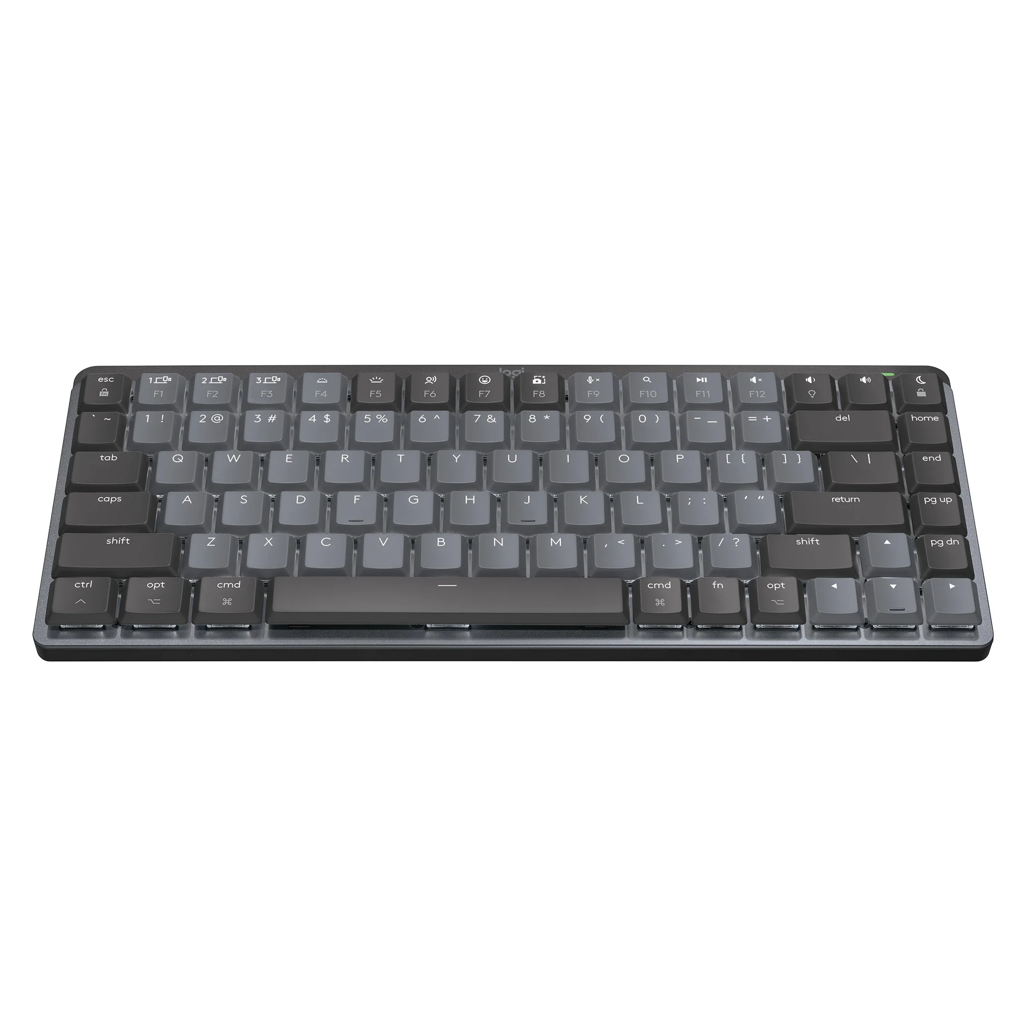 Logitech MX Mechanical Mini for Mac Minimalist Wireless Illuminated Keyboard (Space Gray) - Image 5