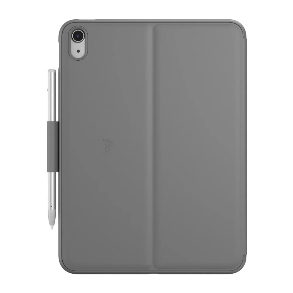 Logitech Slim Folio Keyboard Case for 10th Generation iPad (Oxford Gray) - Image 6