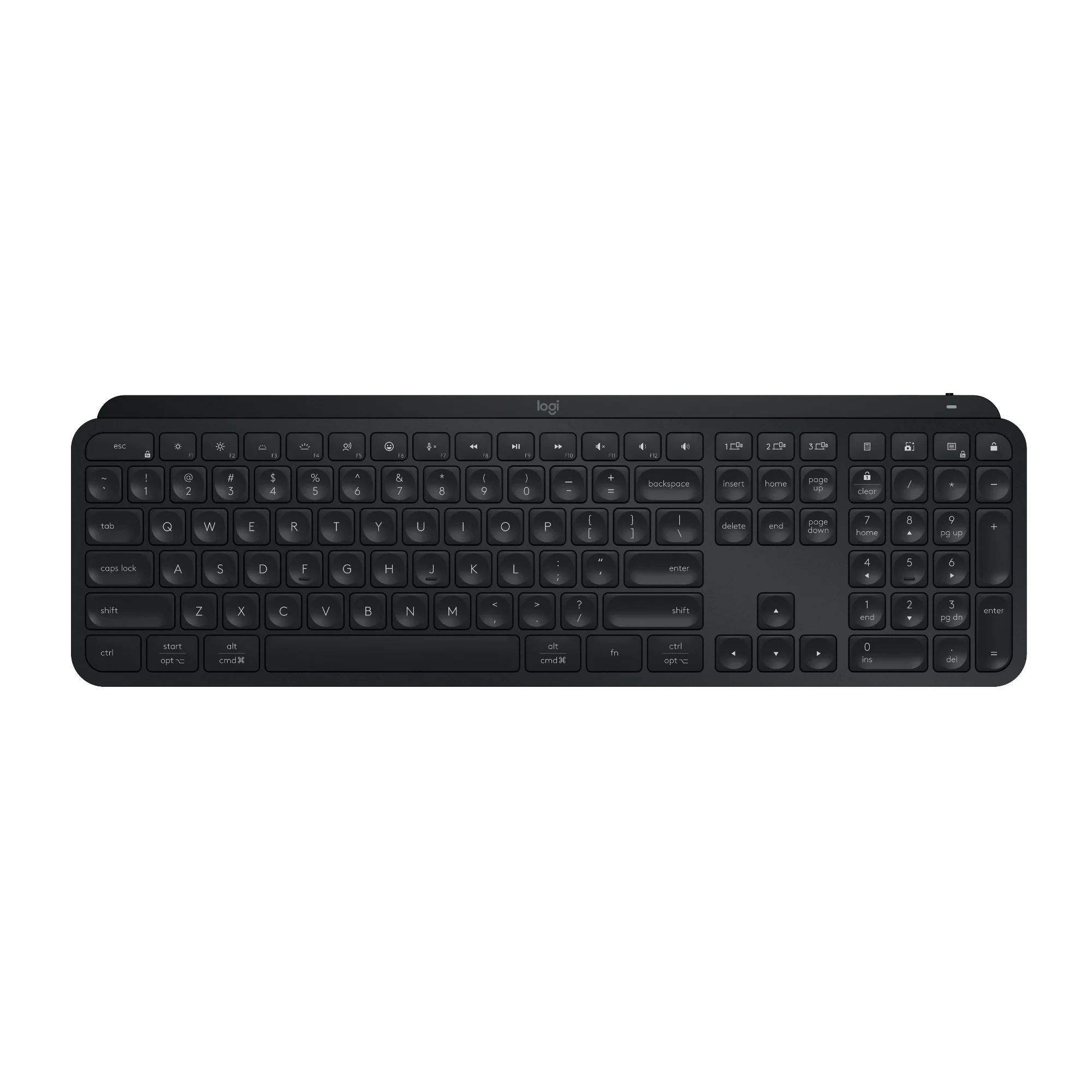 Logitech MX Keys S Wireless Keyboard with Smart Actions Shortcuts (Black) Bundle - Image 2
