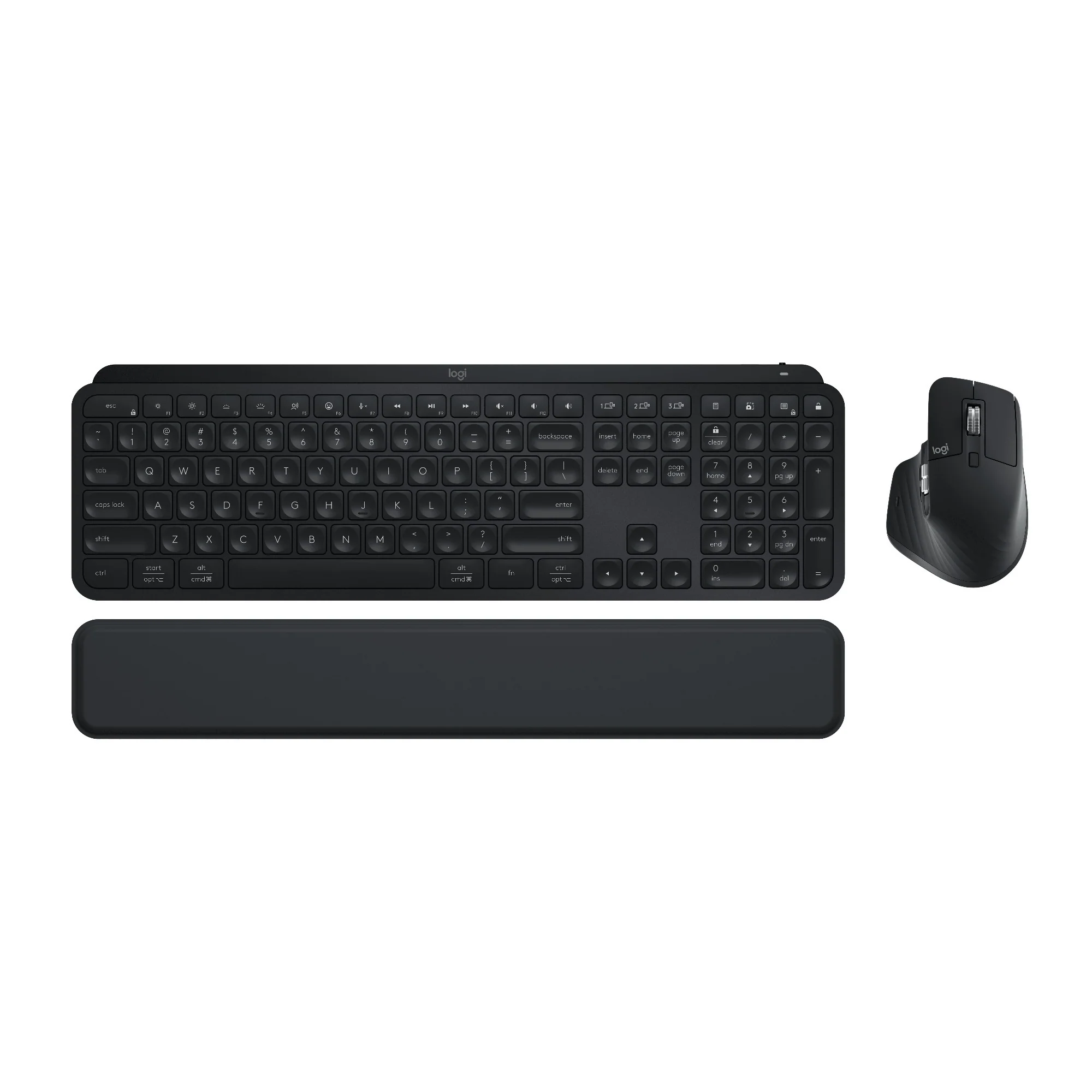 Logitech MX Keys S Wireless Keyboard and MX Master 3S with 8K DPI Sensor Mouse Combo (Graphite) - Image 2