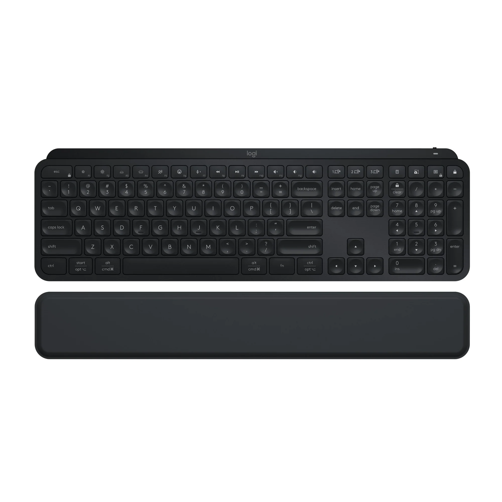 Logitech MX Keys S Wireless Keyboard and MX Master 3S with 8K DPI Sensor Mouse Combo (Graphite) - Image 3