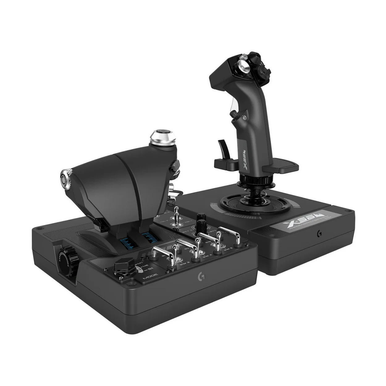Logitech X56 H.O.T.A.S. RGB Throttle and Stick Flight Simulation Controller - Image 2
