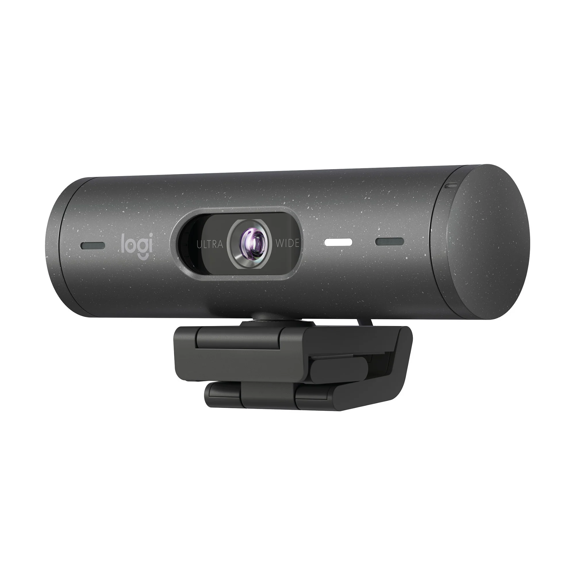 Logitech Brio 500 Webcam with Selfie Ring Light Stand and USB Hub (Graphite) - Image 5