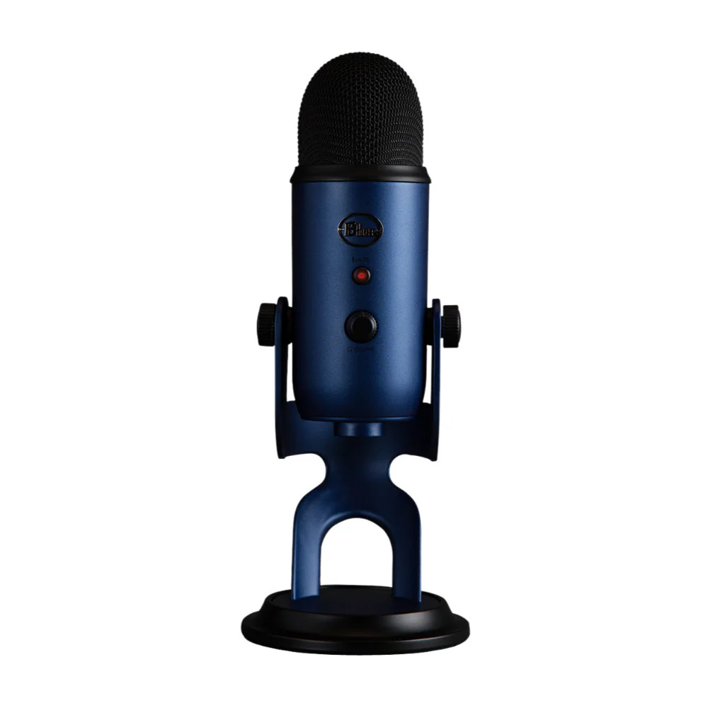 Blue Microphones Yeti USB Microphone (Midnight Blue) with 4-Port USB 3.0 Hub and Pop Filter - Image 2