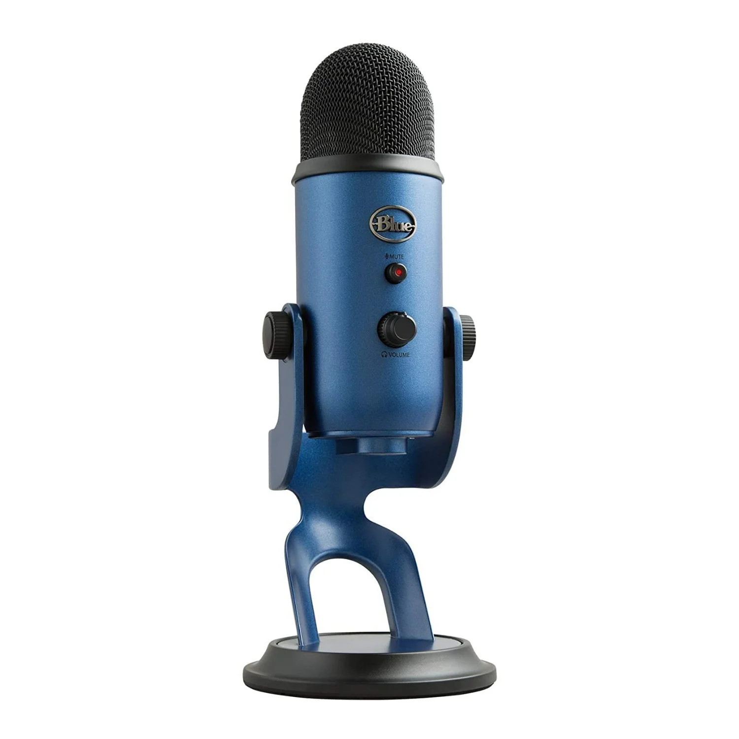 Blue Microphones Yeti USB Microphone (Midnight Blue) with 4-Port USB 3.0 Hub and Pop Filter - Image 3