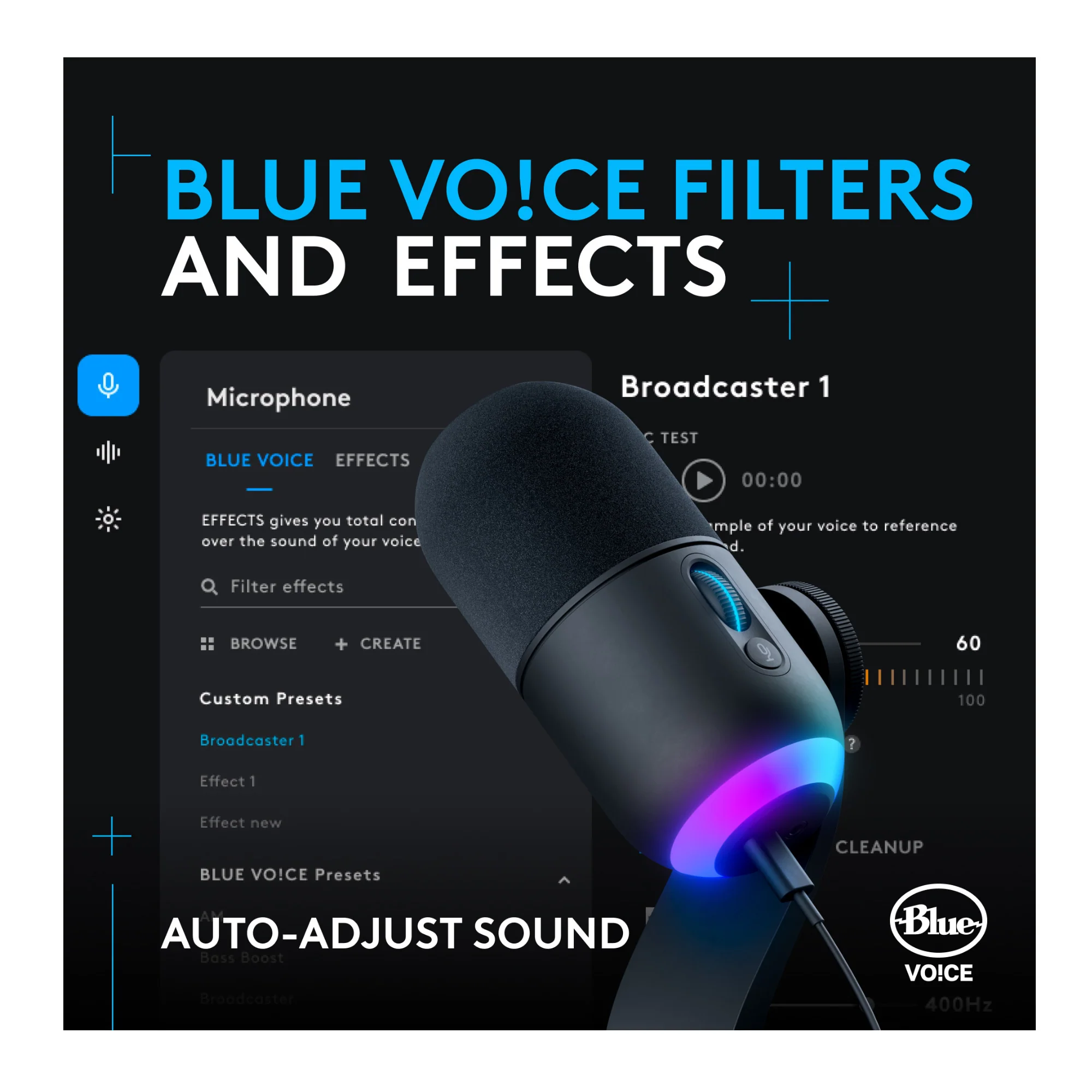 Logitech Yeti GX RGB LIGHTSYNC-Powered Gaming Microphone (Black) - Image 5