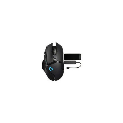 Logitech G502 Lightspeed Wireless Gaming Mouse Bundle with RGB Gaming Mouse Pad and USB 3.0 Hub - Image 3