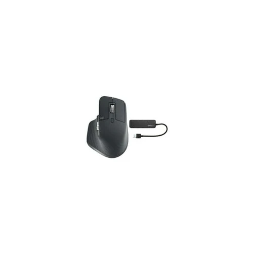 Logitech MX Master 3 Advanced Wireless Mouse and Knox 4-Port USB Hub - Image 2