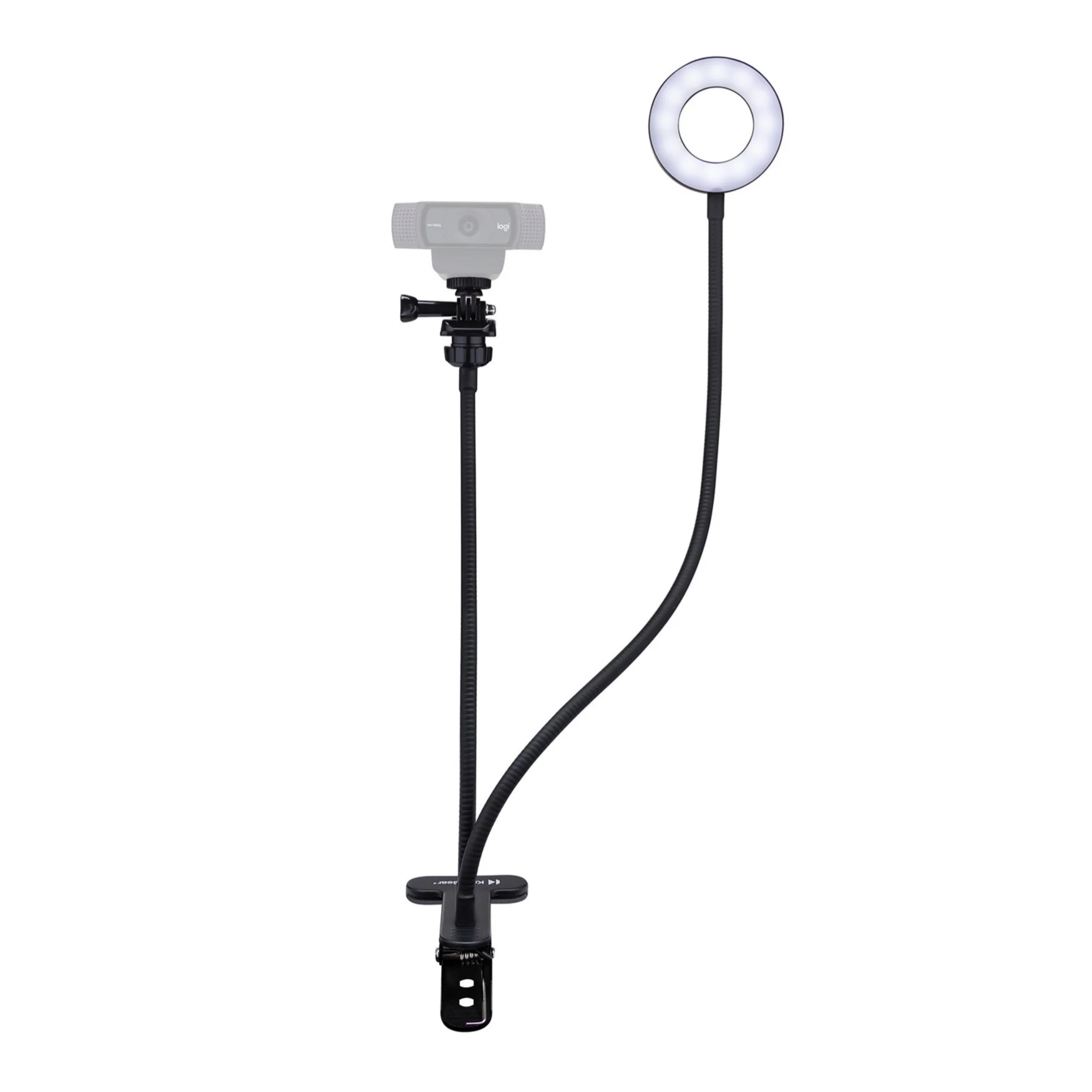 Logitech C922 Pro Stream 1080p Webcam, Knox Gear Holder and Light Stand and 4-Port USB Hub - Image 3