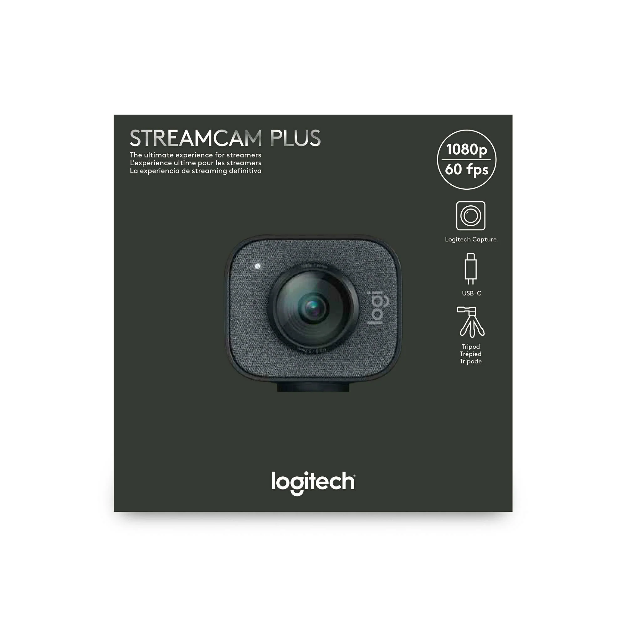 Logitech StreamCam Plus 1080P HD 60fps USB-C Webcam(Graphite) with Blue Yeti Mic - Image 7