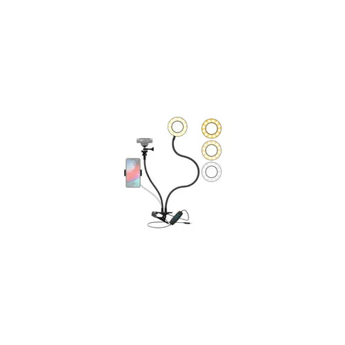 Logitech StreamCam Plus Webcam with Tripod (Graphite) and Webcam Stand with Selfie Ring Light - Image 19