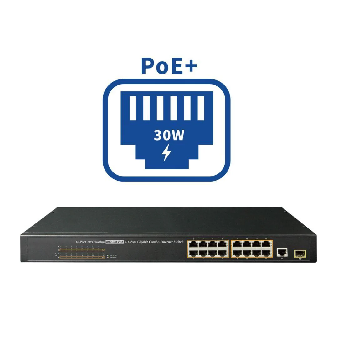 Lorex 16-Port PoE Plus Switch for Addition and Extension of Security Cameras - Image 3