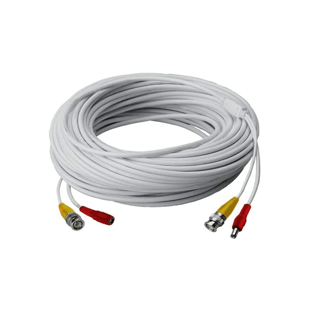 Lorex RG59 250-Feet Power Accessory Cable for Analog Security Camera (White)