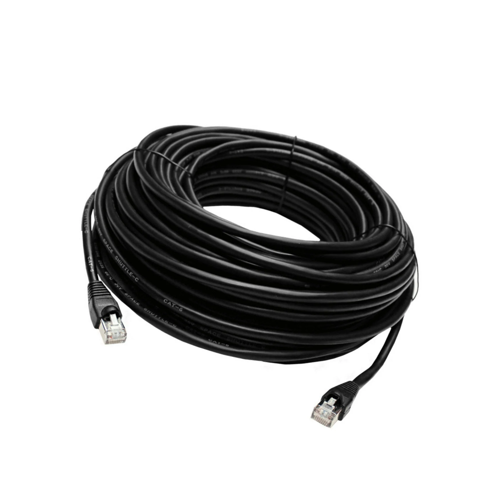 Lorex 200-Feet CAT6 Waterproof, and Fire-Resistant Cable (Black) 2-Pack - Image 4