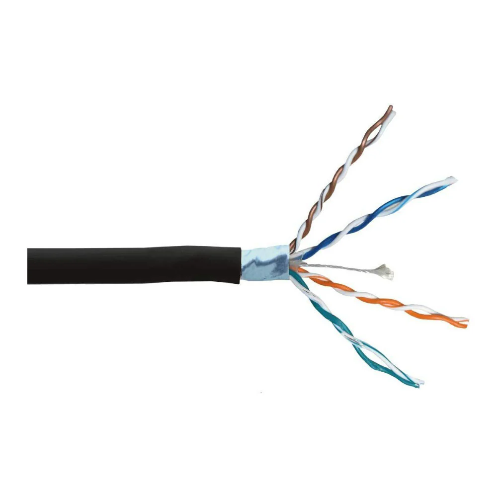 Lorex 200-Feet CAT6 Waterproof, and Fire-Resistant Cable (Black) 2-Pack - Image 5