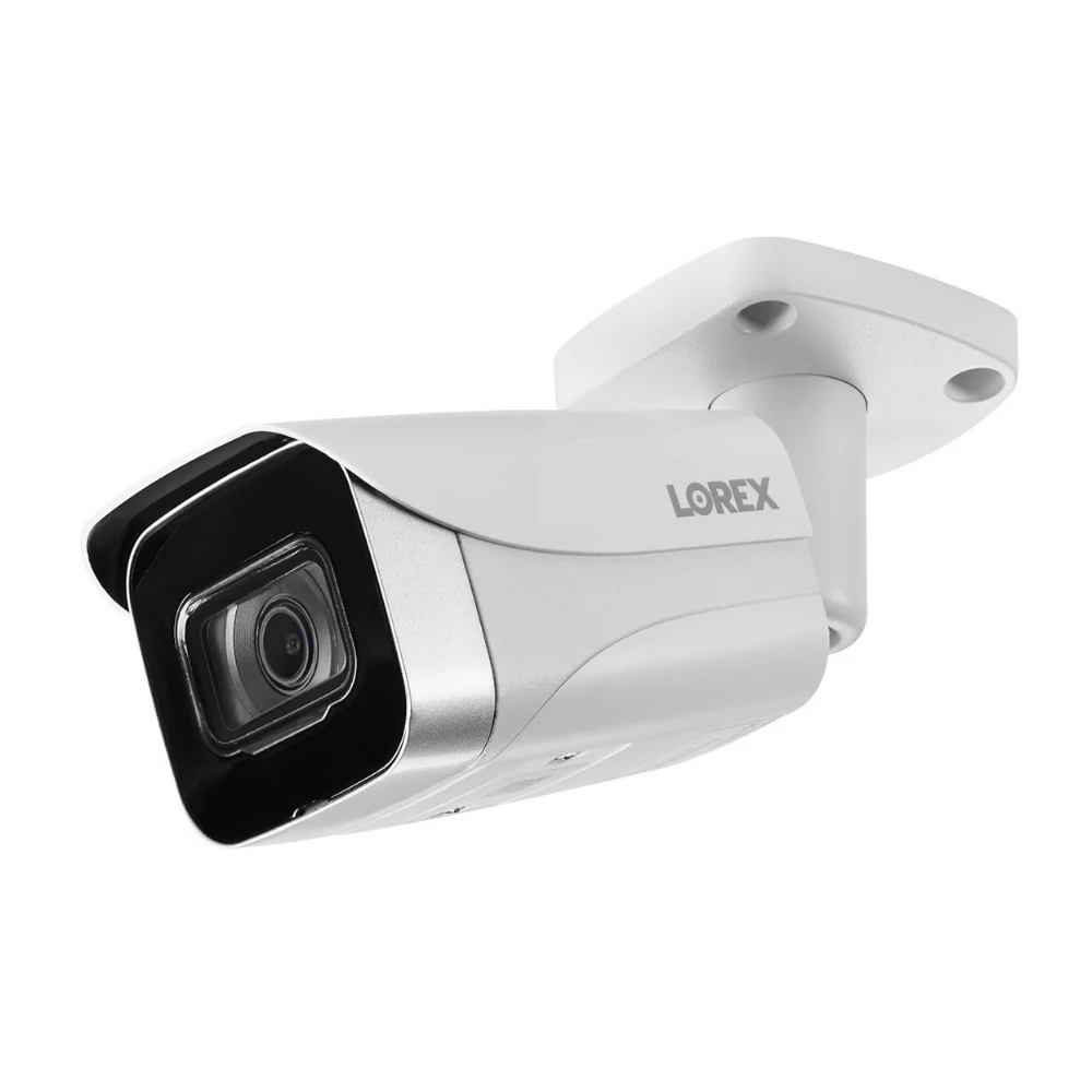Lorex 4K Metal Bullet Ultra HD IP Security Camera (White, 2-pack) with 100-Feet 4K RG59/Power Cable - Image 2