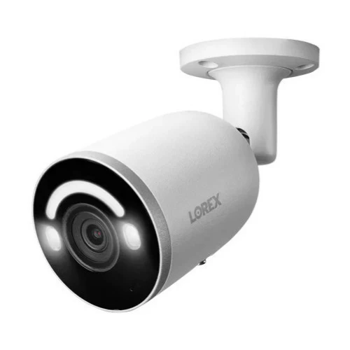 Lorex 4K Smart Security Lighting Deterrence Bullet AI PoE IP Wired Camera with Color Night Vision - Image 2