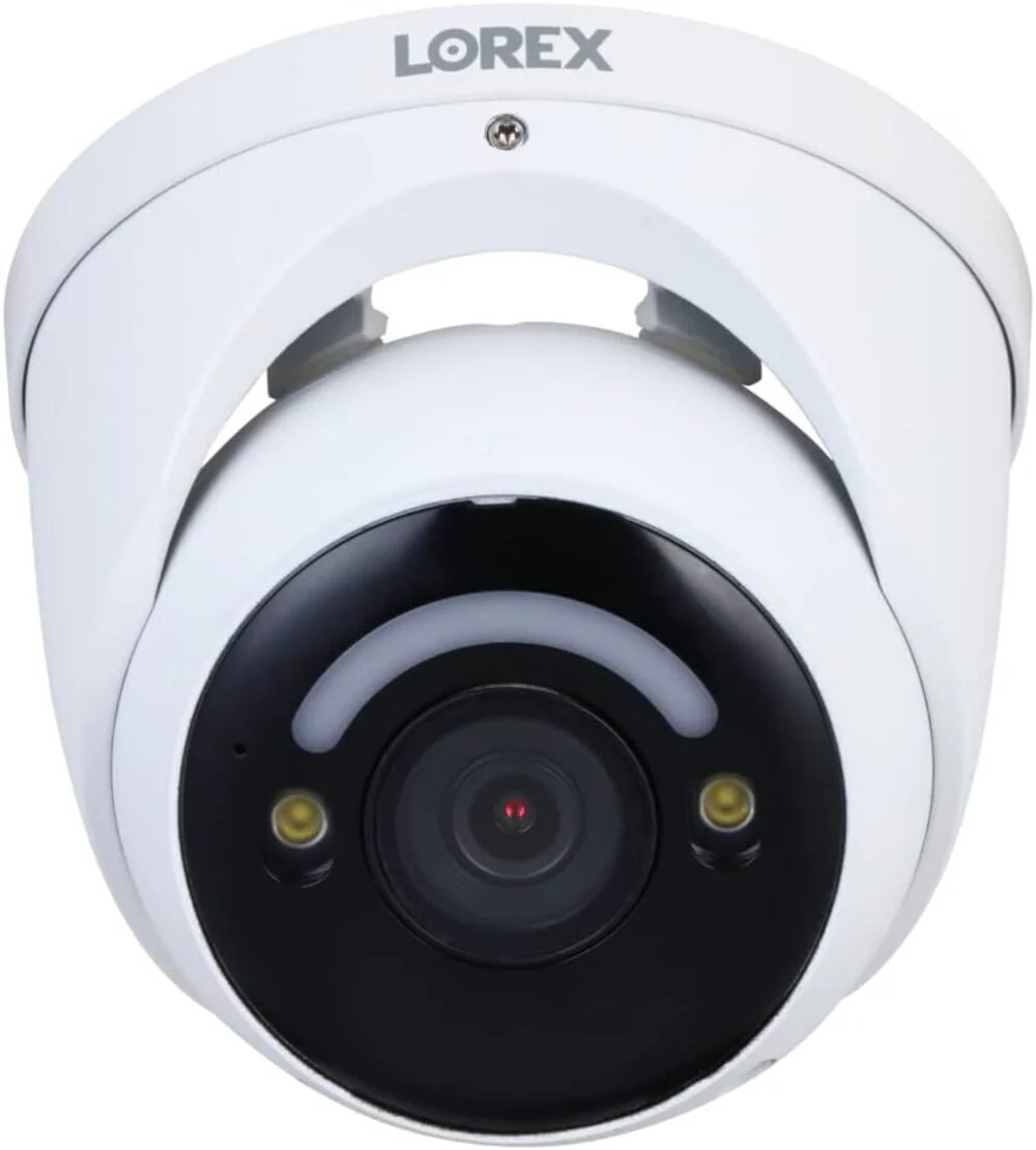 Lorex 4K Smart Security Lighting Deterrence Dome AI PoE IP Wired Camera with CNV (White)