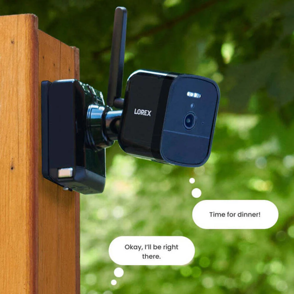 Lorex 4K Spotlight Outdoor Battery Security Camera with Color Night Vision (Add-On, Black) - Image 3