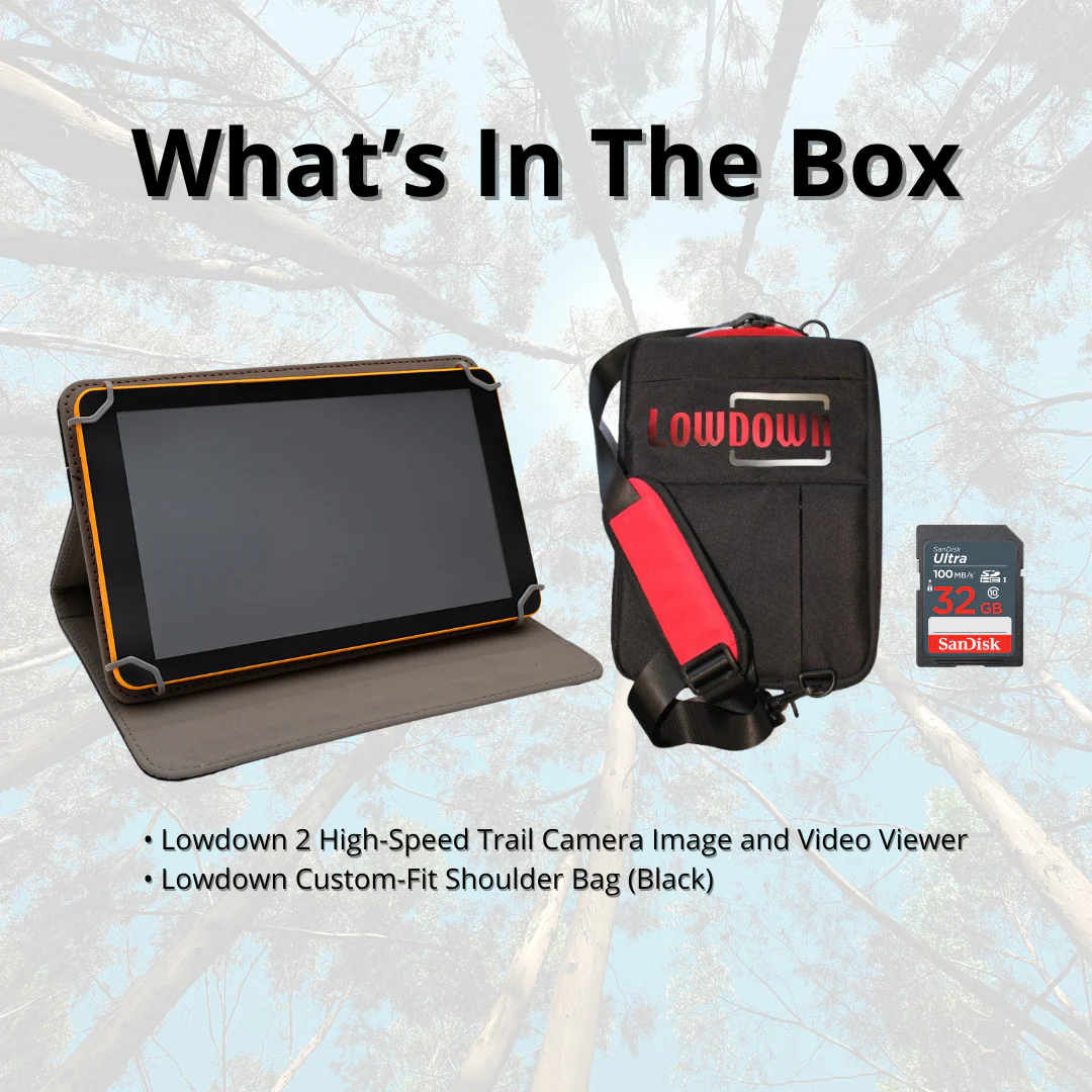 LOWDOWN 2 High-Speed Trail Camera Image and Video Viewer with LOWDOWN Custom-Fit Shoulder Bag Bundle - Image 6