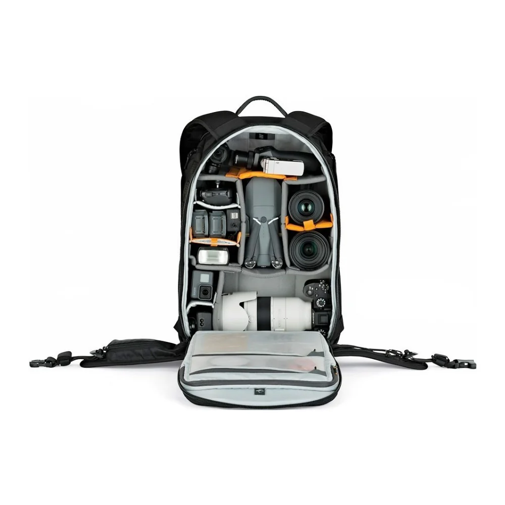 Lowepro ProTactic BP 450 AW 2 Pro 25L Comfortable Modular Backpack with All Weather Cover (Black) - Image 4