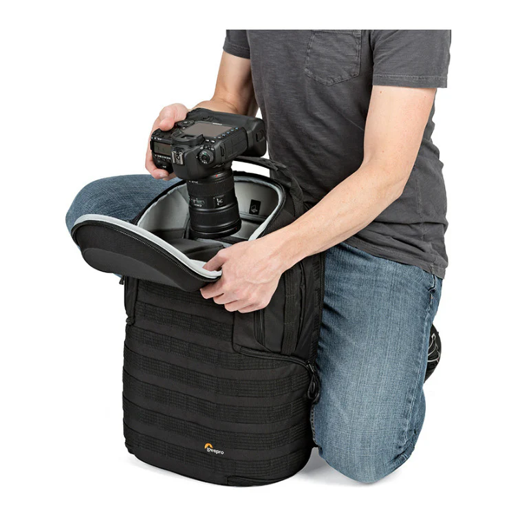 Lowepro ProTactic BP 450 AW 2 Pro 25L Comfortable Modular Backpack with All Weather Cover (Black) - Image 5