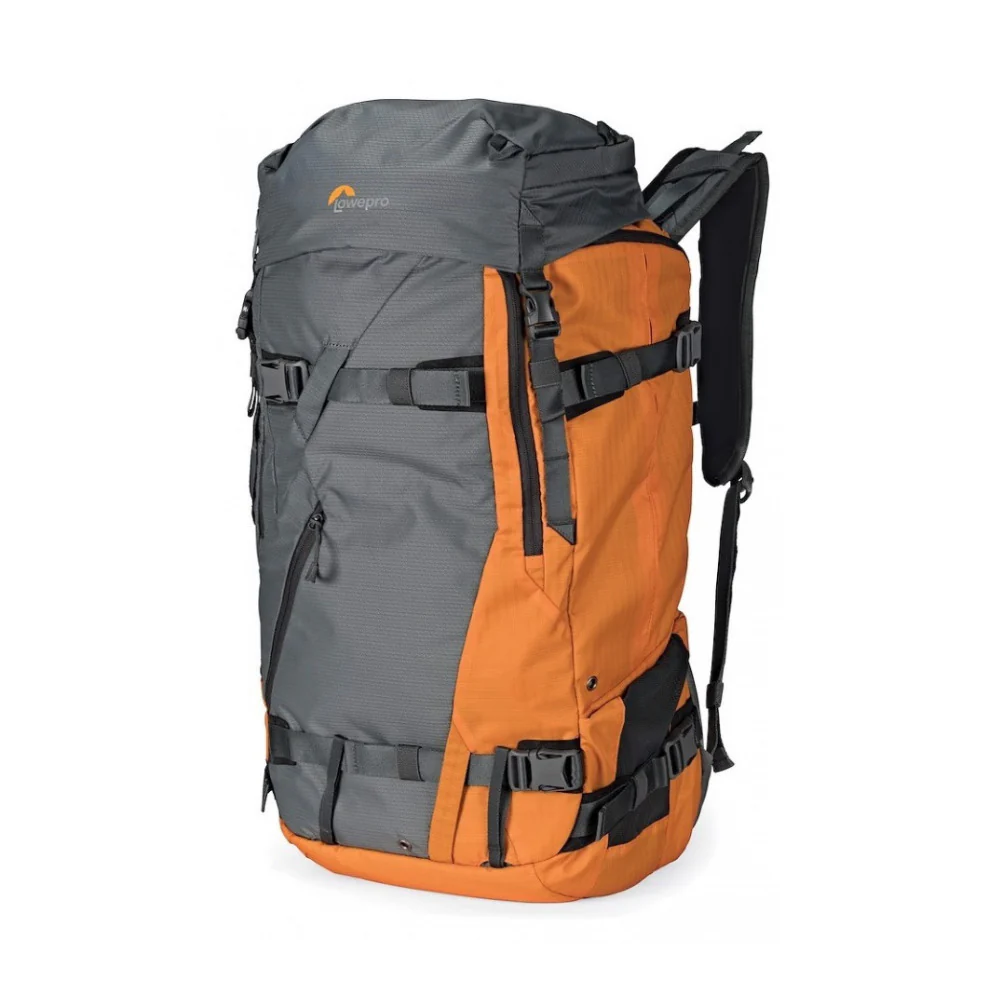 Lowepro 55L Powder Backpack 500 AW (Gray and Orange) - Image 2