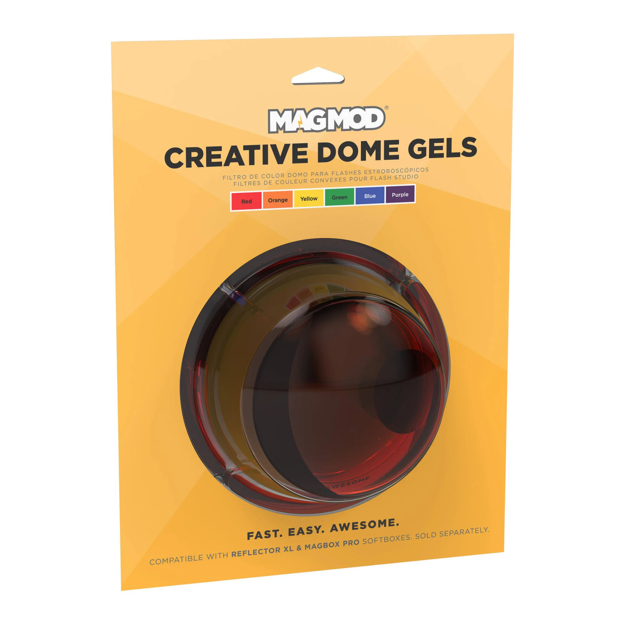MagMod Creative Dome Gels - Durable, Stackable Color Gels for Strobes (6-Pack) - Image 2