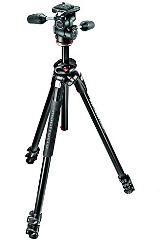Manfrotto MK290DUA3-3WUS 290 Dual Aluminum Tripod with 3-Way Pan/Tilt Head